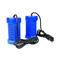 Saweyona 2pcs/lot D04 Blue Detox Foot Bath Arrays Round Stainless Steel Detox Array Ion Head New for Detox Machine Detox Foot Spa Ion Cleanse Health Care 80-120 Times