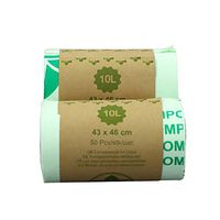 Redsa Compostable Trash Bags, Biodegradable Tall Kitchen Garbage Bags, 2.1 Gallon 8Liter Organic Food Waste Bag for Home Kitchen Office(100Pcs)