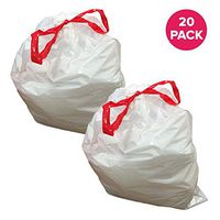 Think Crucial Durable Garbage Bags Fit simplehuman ‘Size “Q”‘, 50-65L / 13-17 Gallon (20 Pack)