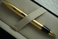 Made in Germany Sheaffer Legacy Heritage Rollerball Pen Brushed 22KT Gold and Featuring 22KT Gold APPOINTMENTS