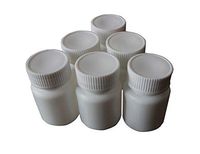 12PCS 20ml White Plastic Pill Bottles Capsule Bottle Storage Containers Medicine Bottles Pill Tablet Container Case Holder Pet Tin Vial White Screw Cap Jar (20ml)