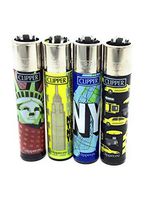Bundle-Clipper I Love New York Cigarette Lighters 4 Designs