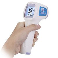 Non Contact Infrared Digital Thermometer with LCD Display, Body Forehead Temperature Measurement, for Adult Baby Children and Home Use, Lavender/Blue, 1 PC