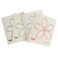 Skoy Cleaning Cloth, White, Set of 4