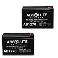 2 Pack New AB1270 12V 7AH 12 Volt 7 Amp Hour Sealed Lead Acid Battery