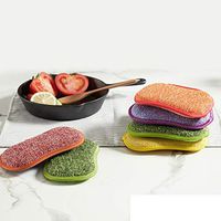 Makalar 1PC Kitchen Pot Dishwashing Microfiber Cleaning Sponge Sponges