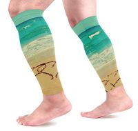 LEVEIS Love Hearts Compression Sleeves 1 Pair,Leg Performance Support for Shin Splint Calf Pain Relief Men & Women Guards Sleeves for Running Cycling