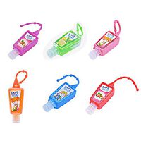 yuanhaourty 1PC 30ML Reusable Mini Hand Sanitiser Gel Random Color Fruit Scented Disposable No Clean Hand Soap Gel with Hanging Rope