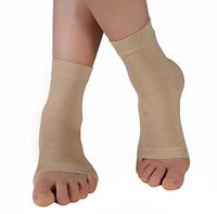 HHMAI Medical Plantar Fasciitis Sock,Breathable Compression Foot Sleeves,1 Pair(Nude, S)