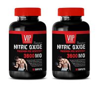 Muscle Enhancer for Men - Nitric Oxide PRE Workout Booster 3600MG - Nitric Oxide Testosterone Booster - 2 Bottles 180 Caplets