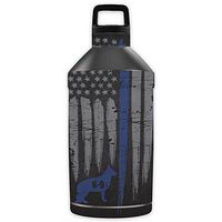 MightySkins Skin Compatible with OtterBox Elevation Tumbler 64 oz - Thin Blue Line K9 | Protective, Durable, and Unique Vinyl wrap Cover | Easy to Apply, Remove, and Change Styles | Made in The USA