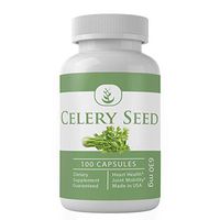 Celery Seed (100 Capsules, 630 mg Serving) by Pure Organic Ingredients, All-Natural Support for Heart & Kidney Health, High in Essential Nutrients, Non-GMO*