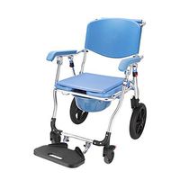 LSX--Bedside Commode Chair Bedside Toilet Seat, Home Bedroom Bed Aluminum Folding Chair, Elderly Disabled Shower Chair, 3 Styles & (Color : C)