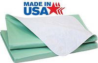 Washable Bed Pads Color Green/High Quality Waterproof Incontinence Underpad - 24x36-2 Pack - for Children or Adults with Incontinence