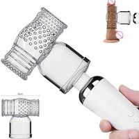 Soft Point Stimulation Interesting Products Male Hummingbird Wand comfortabler Attachment Accessory Magic Transparent Head for Magic Wand for Man (Clear)