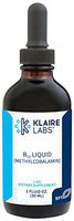 Klaire Labs B12 Liquid Drops 1 Milligram - 1000 Micrograms Active Coenzyme Methylcobalamin, Hypoallergenic for Energy & Cognitive Support (30 Servings, 1 Fluid Ounce)