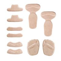 IdealBuy High Heel Pads, 5 Pair Heel Cushion Inserts, Heel Grips, Ball of Foot Insoles for Women Men, Anti Slip Shoe Cushion, Heel Snugs for Blister Prevention