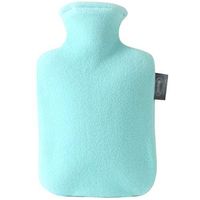 Hot Water Bottle with Soft Fleece Cover Multifunction Reusable Portable Mini Water Injection Water-Filled Hot Water Bottle Hot Water Bottle Knit (Color : Blue)