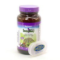 Bundle - 2 Items: 1 Bottle of Single Daily 1 Super Earth by Bluebonnet - 90 Capsules and 1 VDC Pill Box