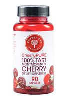 Cherrypure 100% Tart Montmorency Cherry Antioxidant Supplement Capsules, 90 Count