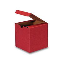 Red Kraft Gift Boxes 6" X 4 1/2" X 4 1/2" | Quantity: 100