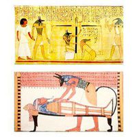World Buyers Decorative Matches, Egyptian Book of The Dead, Set of 2 matchboxes