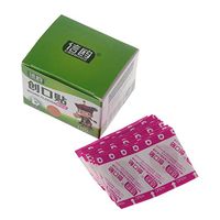 Junlinto,100Pcs Adhesive Round Band Aid Wound Plaster First-Aid Circle Ring Bandage 22mm