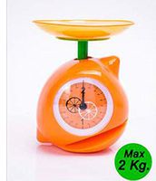 MAX 2 KG Table Fruit Shape Scales Plastic Orange