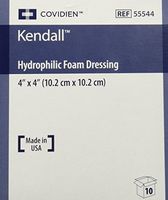 Kendall Copa Hydrophilic Foam Dressing - 4x4" Box of 10 - KND55544_BX