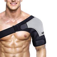 Shoulder Brace | Medium | Adjustable Unisex | Dislocated AC Joint, Arthritis | Breathable Neoprene Shoulder Support for Injury Prevention, Dislocated AC Joint, Arthritis (Medium)