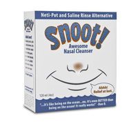 Snoot! Nasal Cleanser, (New - MILDER Formula) The Travel-Friendly, Drug Free Neti Pot Alternative