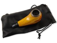 Wood Grain Tobacco Smoking Pipe With Case