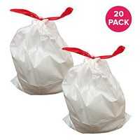 Think Crucial Durable Garbage Bags Fit simplehuman 'size"M"', 45L / 12 Gallon (20 Pack)