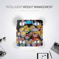 Colorful Russian Nesting Dolls Scientific Scale Fitness Scale Scale for Body Weight Tracks 8 Key Compositions Analyzer Sync with Fitness Apps 400 Lbs