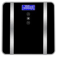 Iusun Body Fat Scale, Accurate Digital Bathroom Scale Display Seven Items Data For Body Weight, Body Fat Rate,Water Content,Muscle,BMI,Bone Mass and Calorie, 180KG/400 Pounds Scales (Black 1)