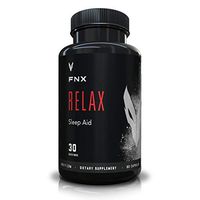 FNX Relax Sleep Aid (60 Capsules) - All Natural Sleep Aid Sleeping Pills with Melatonin, Magnesium, L-Theanine, Non Habit Forming Sleep Supplement Maximum Formula.