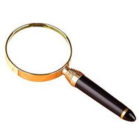 WBBFDJ Portable HD Handheld Magnifying Glass Retro Style Comfortable Handle 20 Times Magnified Old Reading Stamp Identification Electronic Repair