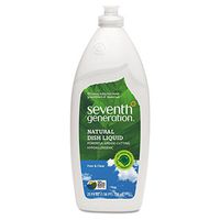 SEVENTH GENERATION 22733EA Natural Dishwashing Liquid, Free & Clear, 25 oz Bottle