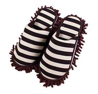 Turkoni Multifunction Unisex Cleaning Slippers, Detachable Mopping Shoes House Floor Cleaning Mop Microfiber Sole (Coffee)