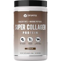 Top Notch Nutrition Super Collagen Protein Powder with Healthy Fat Blend Featuring Avocado Powder MCT Oil Powder Grass Fed Butter Powder Use in Smoothies as Coffee Creamer or in Baking and Recipes