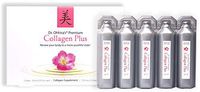 Dr. Ohhira's Premium Collagen Plus. A Liquid Easily mixable Collagen Supplement with 7,750 mg of Marine Collagen Peptides, Plus Cherry Blossom Extract, and a Plant-Based Probiotic Concentrate, 5 Pack