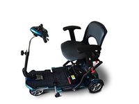 EV Rider TransportFolding Mobility Scooter w,Arm Rests, Upgraded 12V15Ah Long Range Batteries & 3 Color Choices! (Blue)