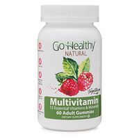 Go Healthy Natural Multivitamin Gummies for Women and Men, Vegetarian, Halal, OU Kosher (60 ct) 30 Servings