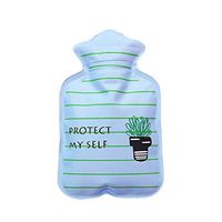 IMSHI Pack of 2 Cuddly Mini Hot Water Bottle/Hand Warmer - Cute Water Injection Hot Water Bottle Cartoon Mini Hand Warmers Mini Explosion-Proof Portable Hot Water Bottle