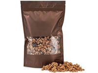 Zipper Top Window Bag 50 Count - Large - Chocolate Brown