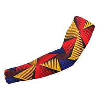 African Ankara UV Protection Cooling Arm Sleeves for Men Women, Sunblock Compression Sun Sleeves for Outdoors, Running, Cycling, Fishing, Golf, Volleyball, Basketball, Baseball, Football
