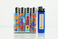Clipper 5 Items 4 Full Size Pineapple Lighters and 1 Smiley Bonus Lighter