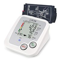 LPOW Blood Pressure Monitor Automatic Upper Arm Digital Monitors with Cuff, Batteries Included, Accurate, Portable and Perfect for Home Use