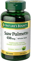Nature's Bounty Saw Palmetto Pills and Herbal Health Supplement, Supports Urinary Health, 450mg, 250 Capsules