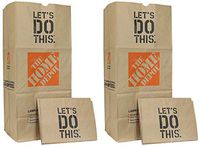 JKDH 49022-10PK Heavy Duty Brown Paper Lawn and Refuse Bags for Home and Garden, 30 gal (10 Lawn Bags) 2 Pack